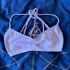 Free People Strappy Back Bralette Purple Lingerie
